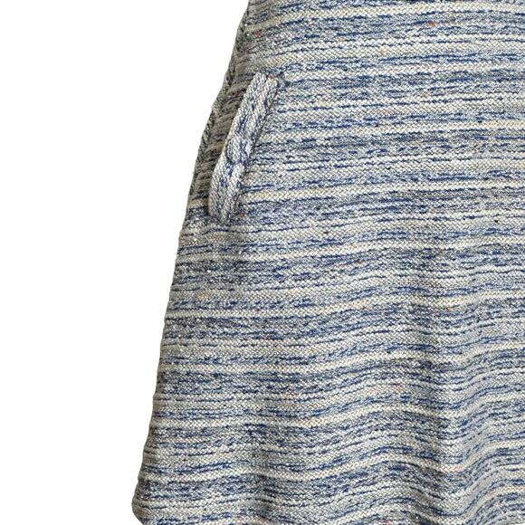 Loft blue tweed lined A line mini pull on skirt size XS - Picture 6 of 10